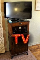 Period charm with modern conveniences, such as cable TV and wireless internet.