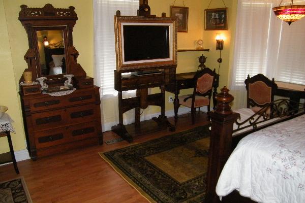 Furnished with antiques
