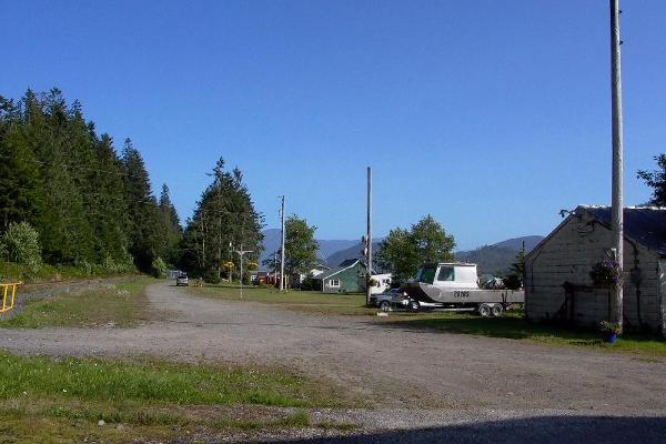 Cassiar Cannery - view behind the houses