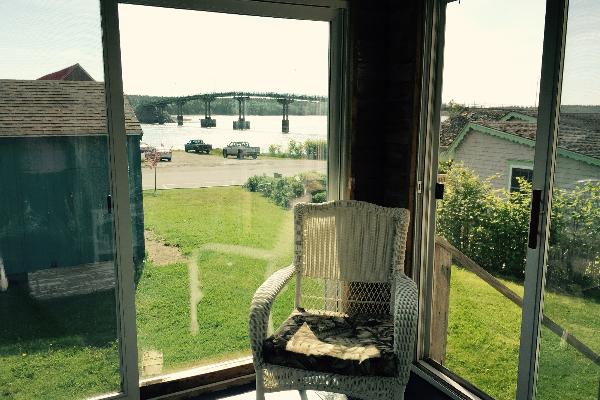 Sun Room with 180 deg views of Water Street and Lubec Narrows