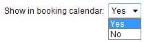 Show product in booking calendar