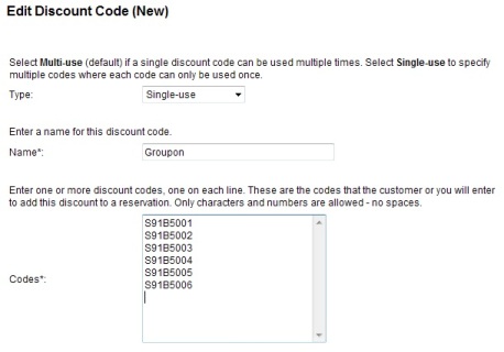 Groupon codes