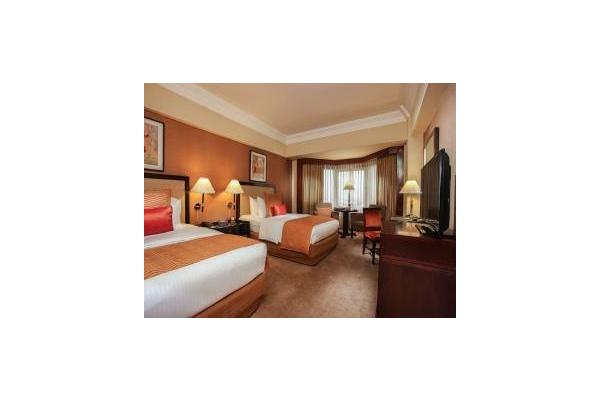 Room size: 40 sq.m. Bed(s): 1 Queen Bed / 1 Double Bed or 2 Single Beds View: City
