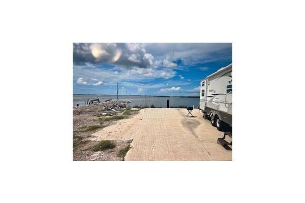 You can fish behind the RV also (the light is located behind RV)