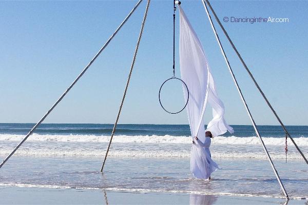 Dancing in the Air Trapeze Beach Camp