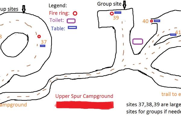 Upper Spur Camp Sites