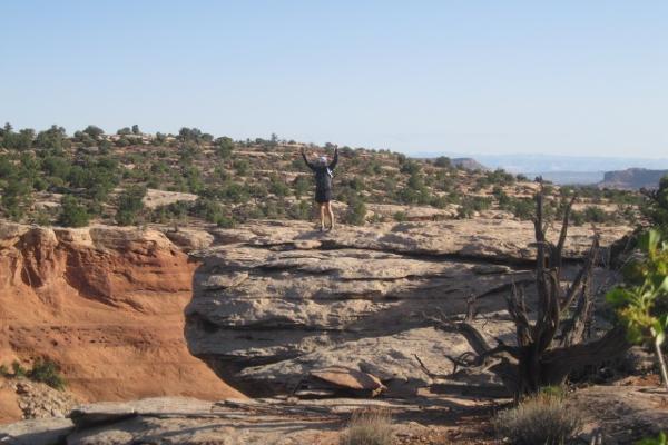 Overlooking the many canyons in Moab,Utah