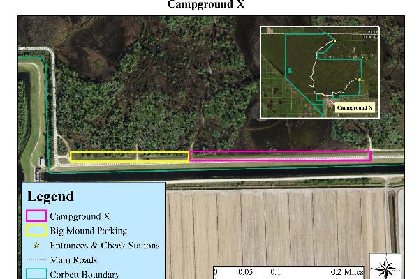 Map of Campground X