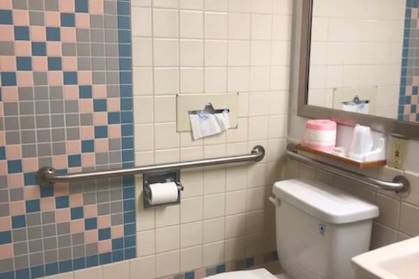 ADA accessible bathroom.