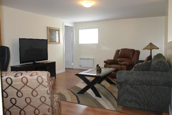 The suite's private living room.