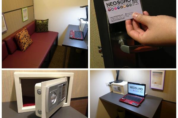 Single occupancy for female guests. 2M Bench Sofa x 1; Desk x 1; LED lighting; Safety Box 女性個人獨享商務艙 2米長透氣