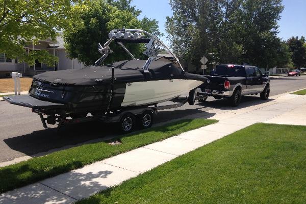 Mastercraft X-45 behind a 2014 Megacab