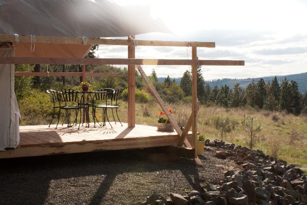 Glamping, or luxury camping, is a unique experience, made even better at Turkey Ridge Ranch.