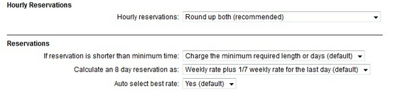 adv options - reservations