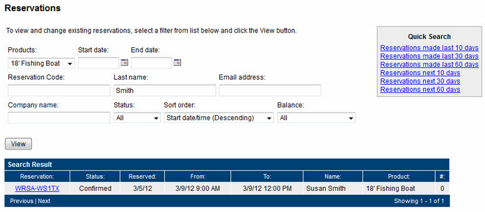 Frontdesk - Find Reservation