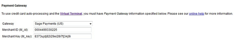 Sage Payments setup